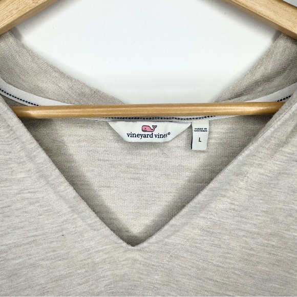 Vineyard Vines Lightweight Dreamcloth V-Neck Hoodie Sweatshirt Size Large - Picture 6 of 9